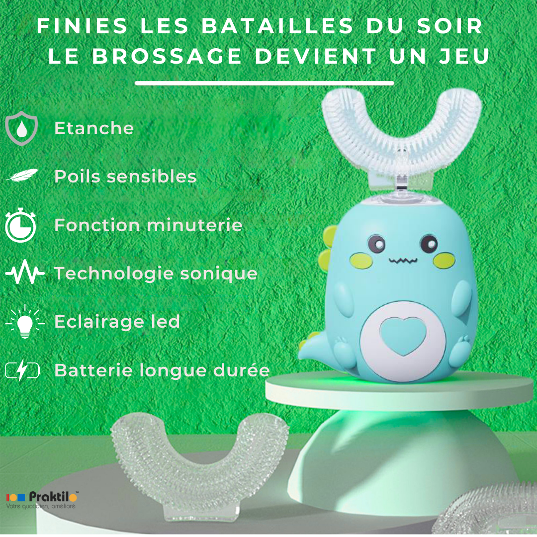 Brosse à Dents Électrique 360° : La Révolution 2-12 ans