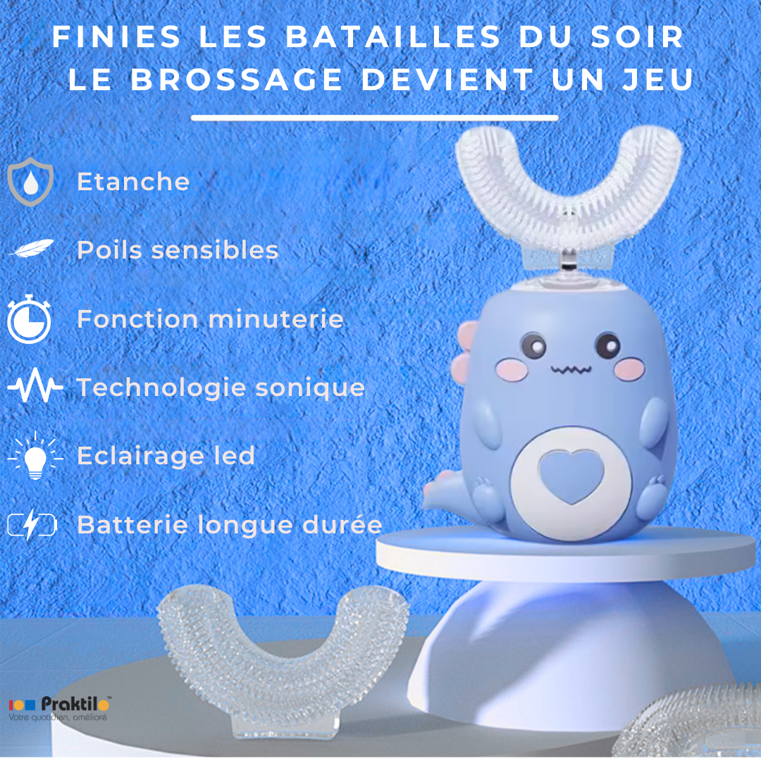 Brosse à Dents Électrique 360° : La Révolution 2-12 ans