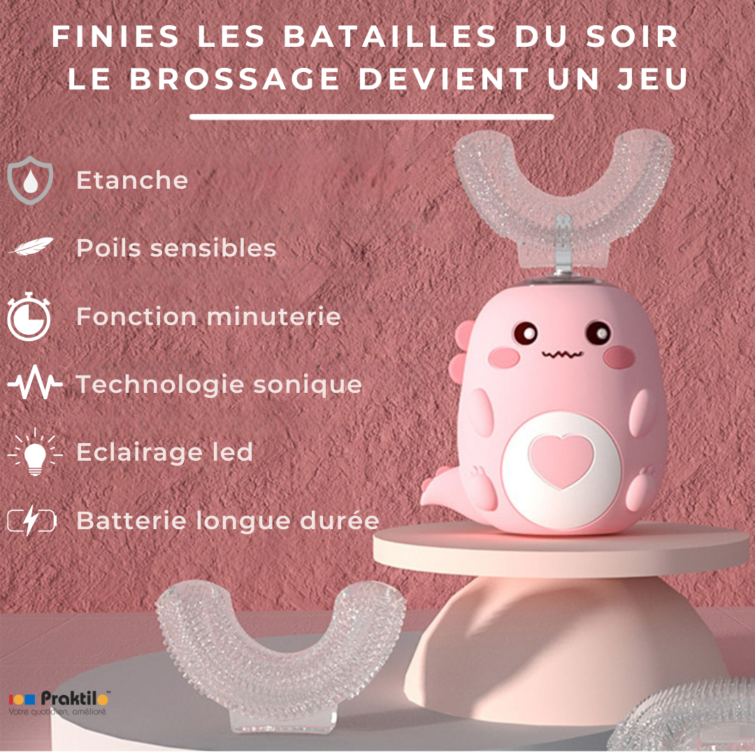 Brosse à Dents Électrique 360° : La Révolution 2-12 ans