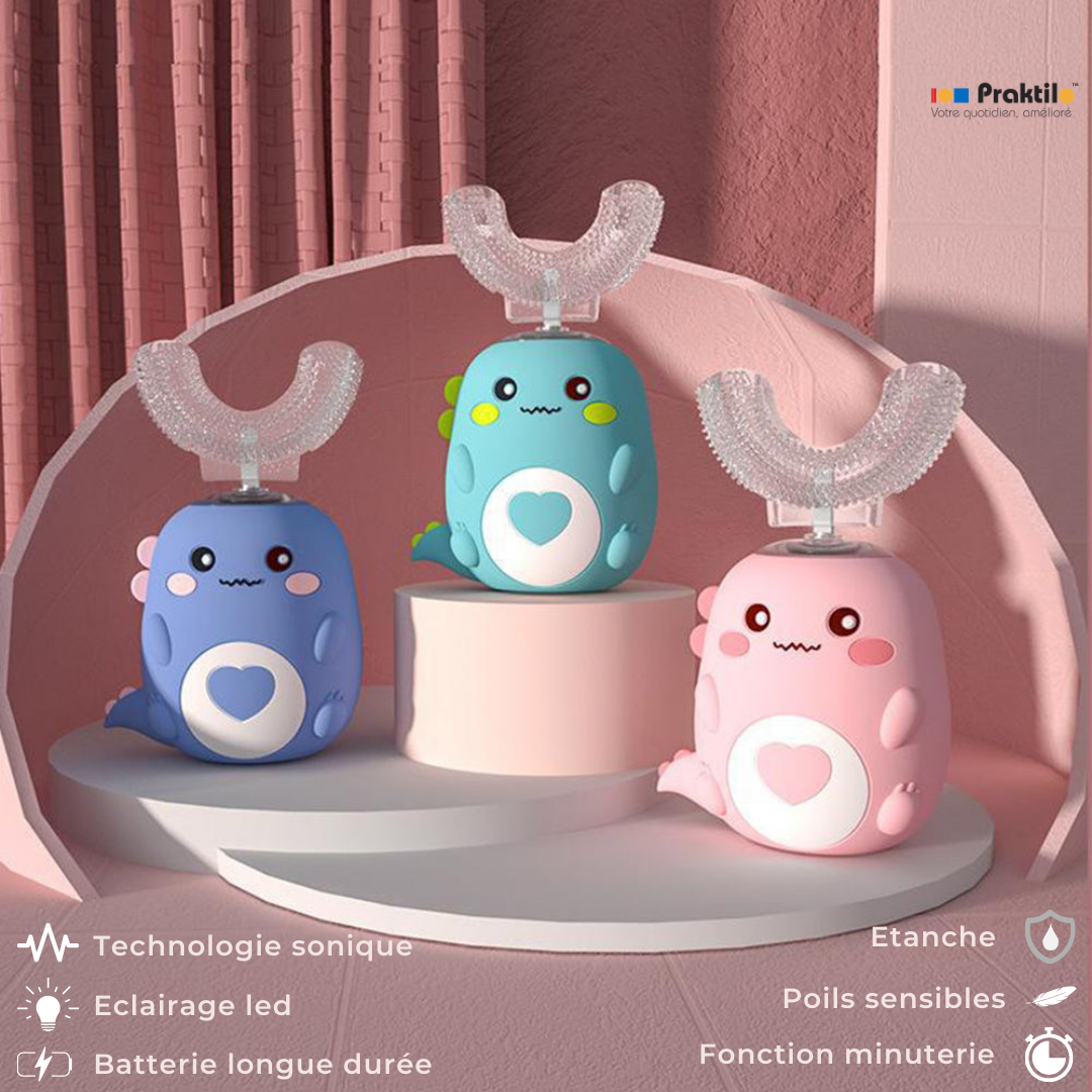 Brosse à Dents Électrique 360° : La Révolution 2-12 ans