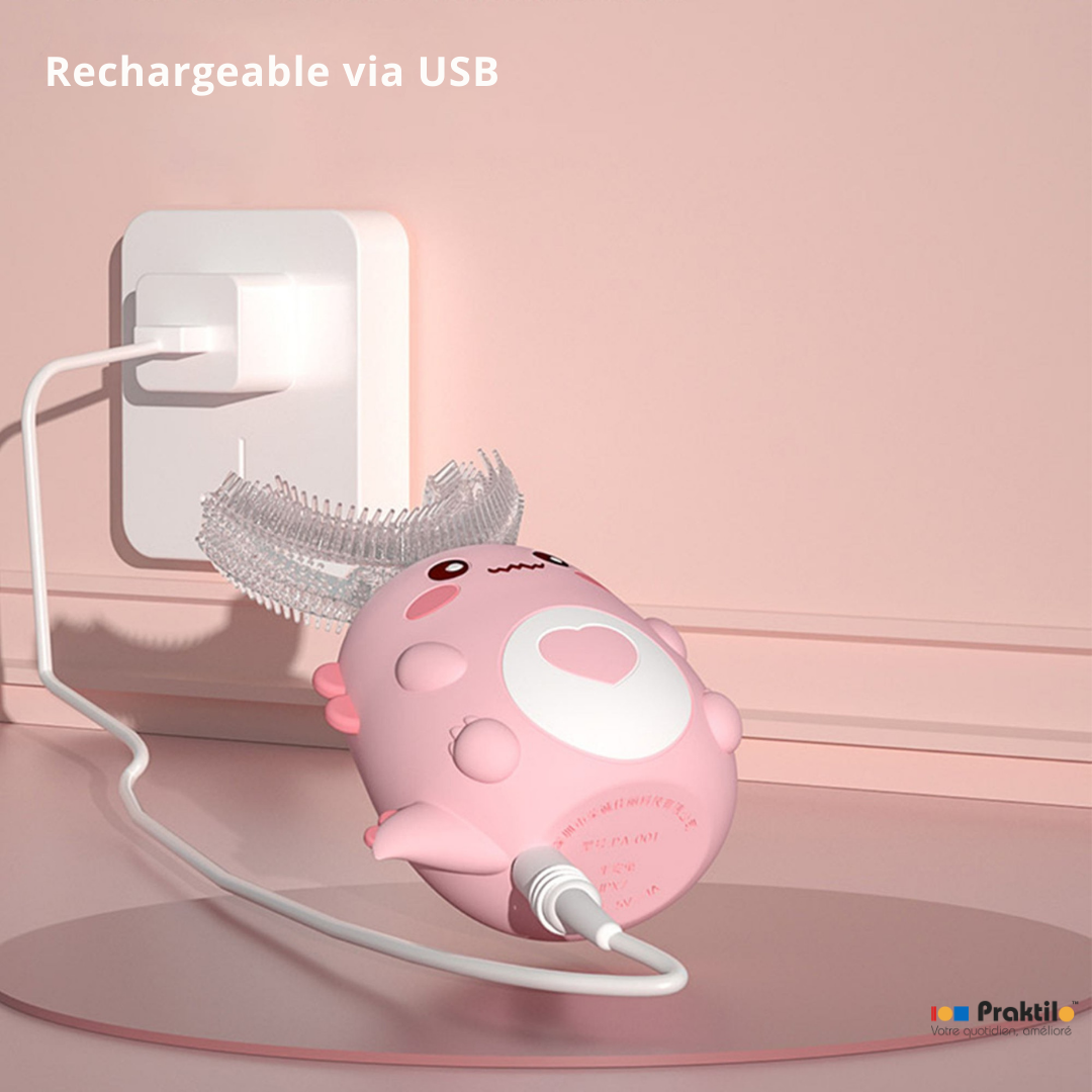Brosse à Dents Électrique 360° : La Révolution 2-12 ans