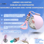 Pack duo:  2 Gourdes Sphères Nomade 2-en-1 - Pour chien et chat - En Acier Inoxydable 304 Silicone Alimentaire - 285 mL