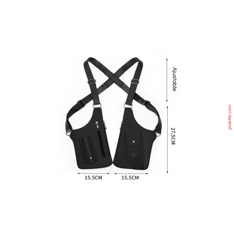 Sac Holster Ergonomique Praktilo™ – Extra-Plat, Anti-Vol & Liberté de Mouvement