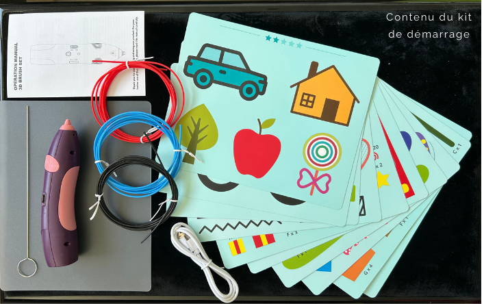 Kit de démarrage Stylo 3D  "Génération Éveil" – L’imagination en relief, la sécurité en plus