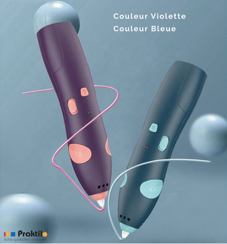 Kit de démarrage Stylo 3D  "Génération Éveil" – L’imagination en relief, la sécurité en plus